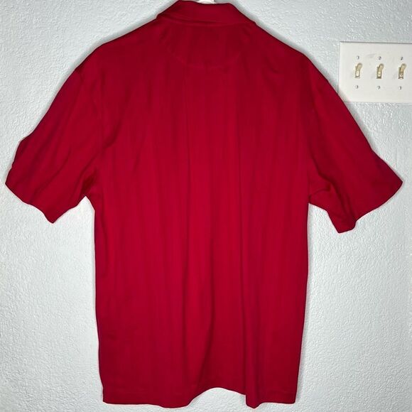 Tiger Woods Collection Red Dri-Fit Short Sleeve Men's Golf  Polo Shirt Sz Large - Picture 3 of 11